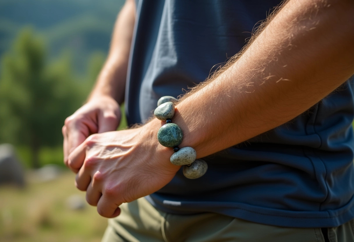 bracelet pierre homme