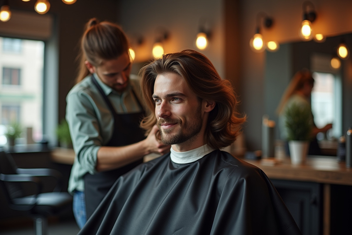 taper bas cheveux longs